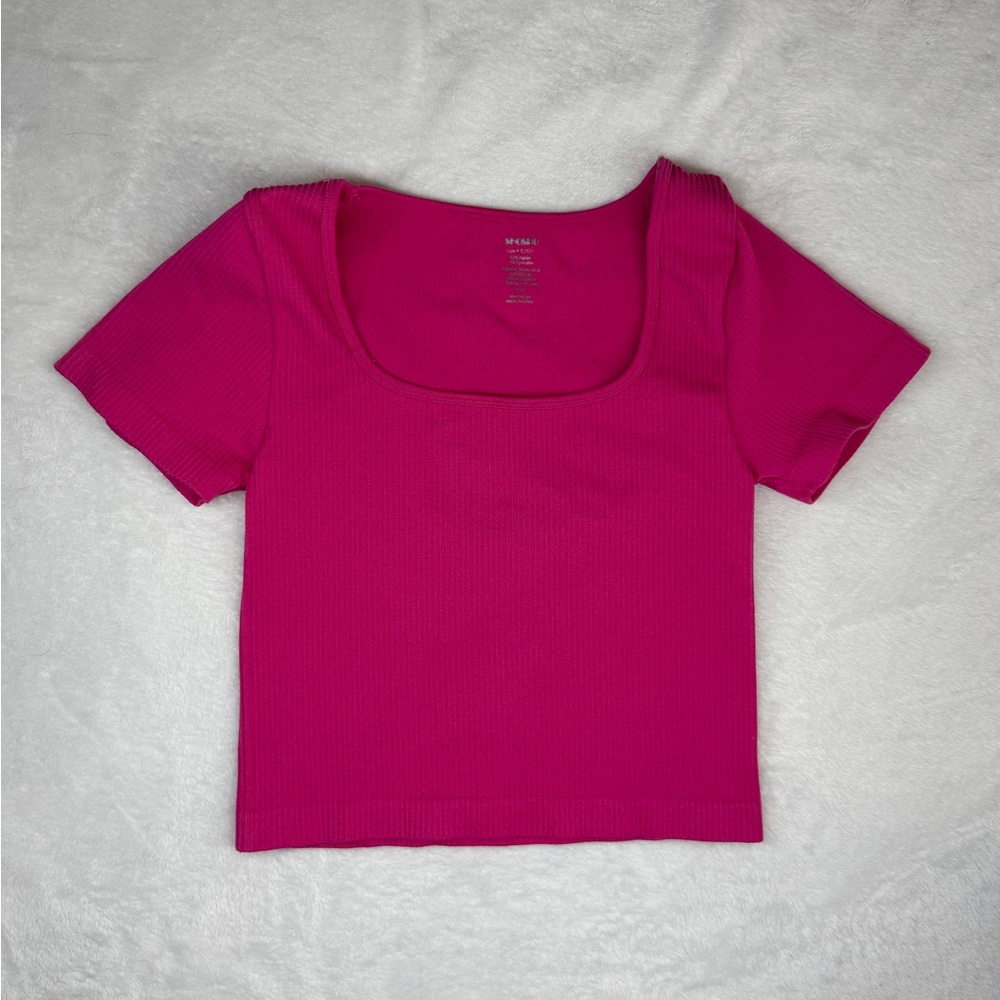 Shosho Fuchsia Crop Top